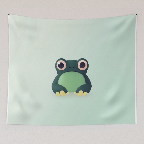 Item preview, Cute Minimalist Frog Vector Illustration designed and sold by GoldenTealArts.
