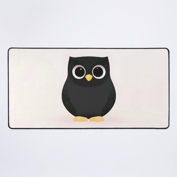 Item preview, Cute Minimalist Black Owl Illustration designed and sold by GoldenTealArts.