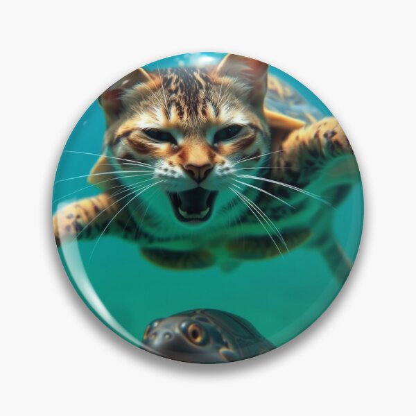Item preview, Turtle cat, hunting a turtle  designed and sold by ReignDay.