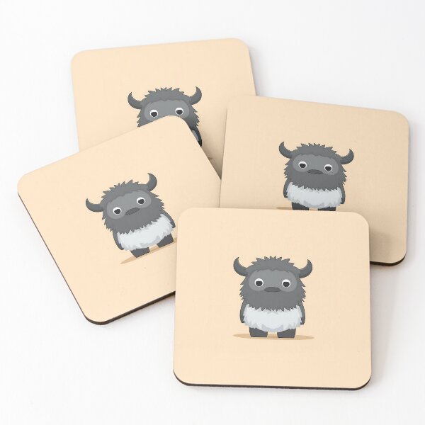 Item preview, Fluffy Baby Yak Minimalist Illustration designed and sold by GoldenTealArts.