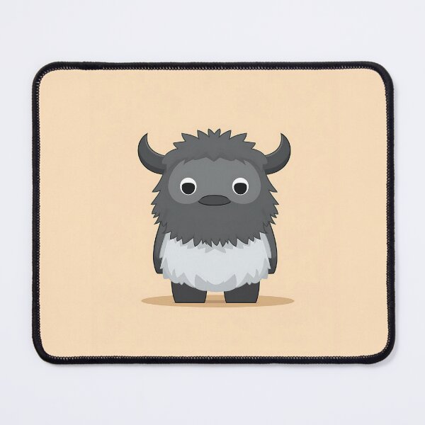 Item preview, Fluffy Baby Yak Minimalist Illustration designed and sold by GoldenTealArts.