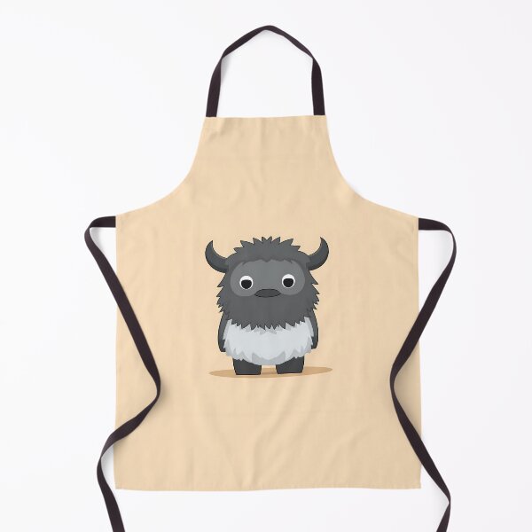 Item preview, Fluffy Baby Yak Minimalist Illustration designed and sold by GoldenTealArts.