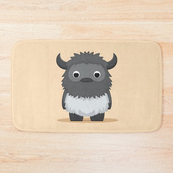 Item preview, Fluffy Baby Yak Minimalist Illustration designed and sold by GoldenTealArts.