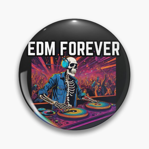 Item preview, Electronic Dance Music Forever Skeleton DJ designed and sold by FroggyFly Designs.