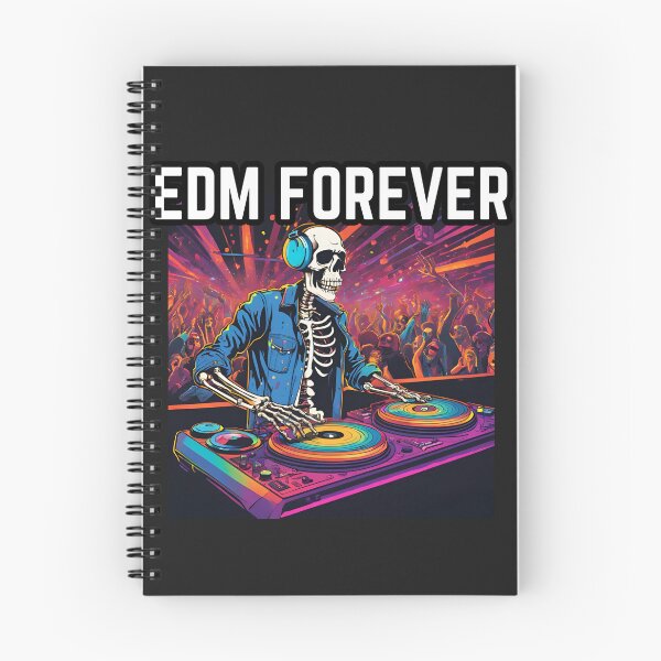 Item preview, Electronic Dance Music Forever Skeleton DJ designed and sold by FroggyFly Designs.