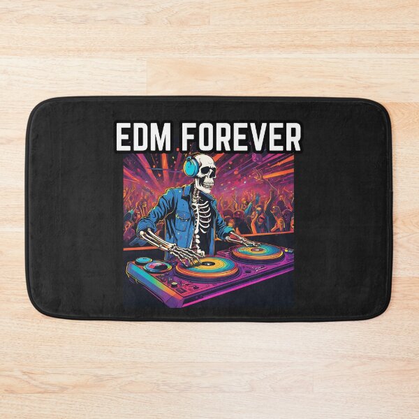 Item preview, Electronic Dance Music Forever Skeleton DJ designed and sold by FroggyFly Designs.