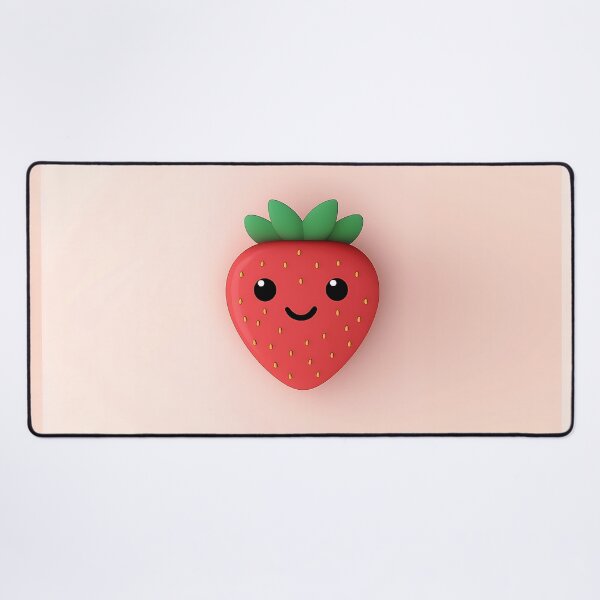 Item preview, Adorable Kawaii Strawberry Cartoon Character designed and sold by GoldenTealArts.