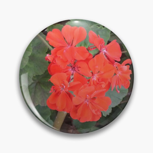 Item preview, Red Orange Geranium Flower designed and sold by KeksWorkroom.