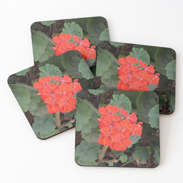Item preview, Red Orange Geranium Flower designed and sold by KeksWorkroom.
