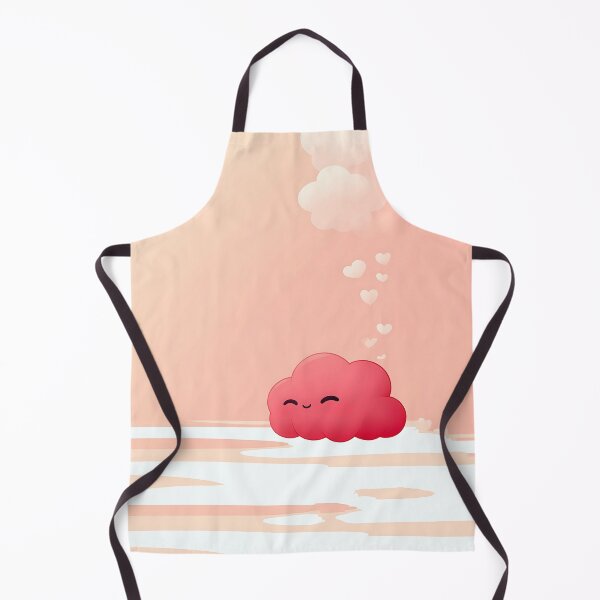 Item preview, Smiling Pink Cloud with Heart Background designed and sold by GoldenTealArts.