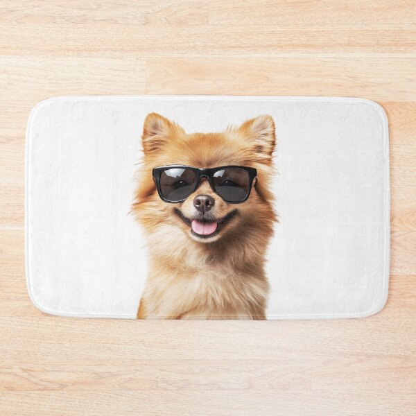 Item preview, Funny cool Pomeranian Dog wearing sunglasses designed and sold by LazyOwlStore.