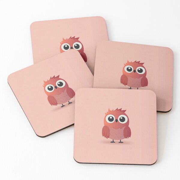 Item preview, Adorable Red Bird Illustration on Pink Background designed and sold by GoldenTealArts.