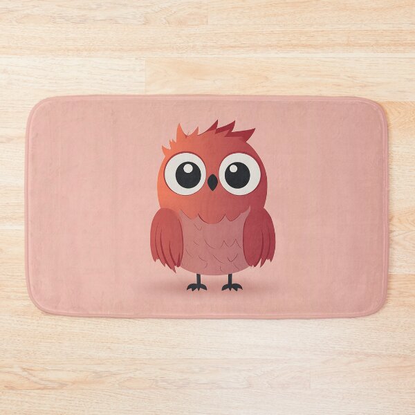 Item preview, Adorable Red Bird Illustration on Pink Background designed and sold by GoldenTealArts.