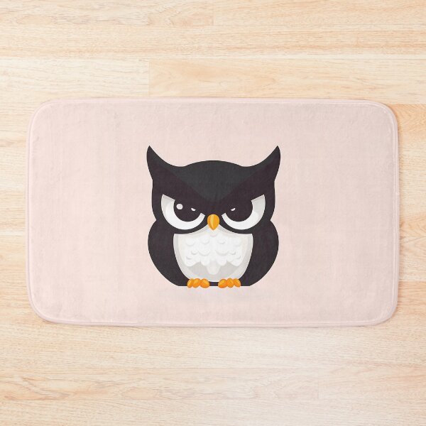 Item preview, Adorable Minimalist Owl Design on Pink Background designed and sold by GoldenTealArts.