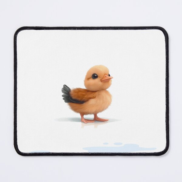Item preview, Adorable Baby Chick White Background designed and sold by GoldenTealArts.