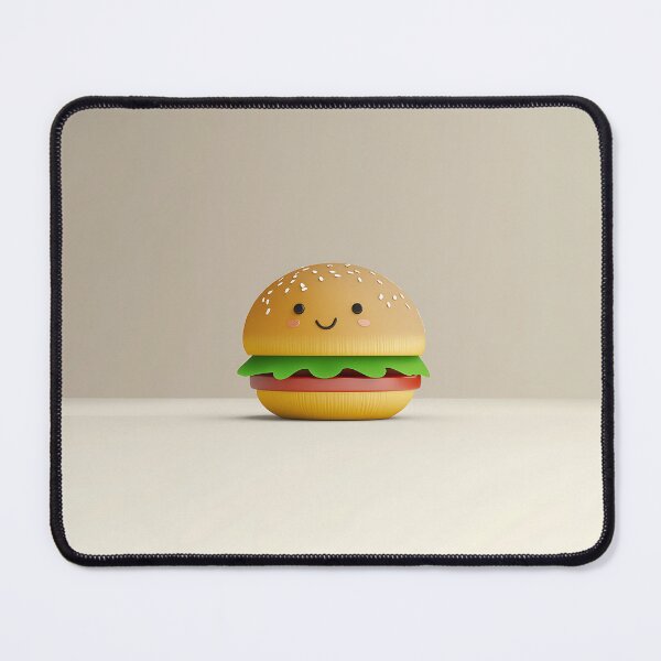 Item preview, Cute 3D Burger Illustration on White Background designed and sold by GoldenTealArts.