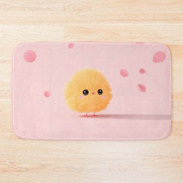 Item preview, Cute Yellow Chick with Pink Pastel Background designed and sold by GoldenTealArts.