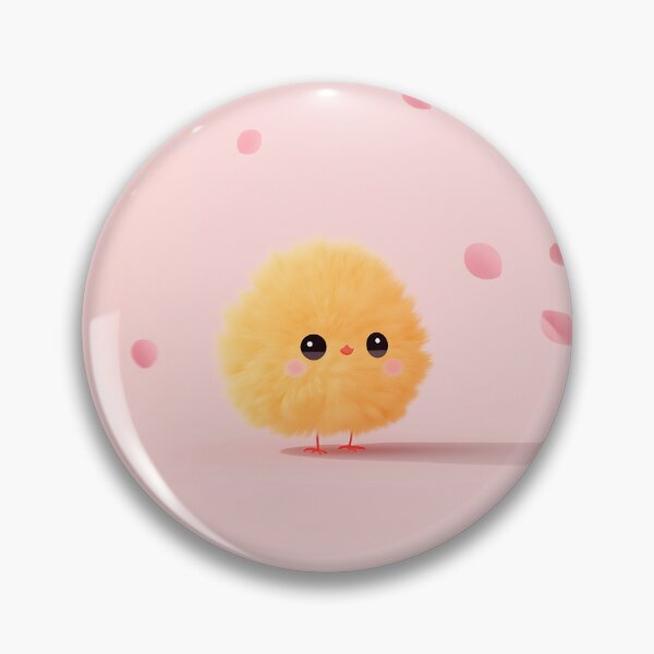 Item preview, Cute Yellow Chick with Pink Pastel Background designed and sold by GoldenTealArts.