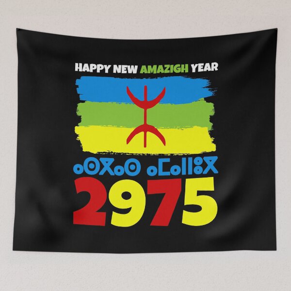 Item preview, Happy New Year Amazigh 2975 Amazigh Flag designed and sold by Stick-Artistry.