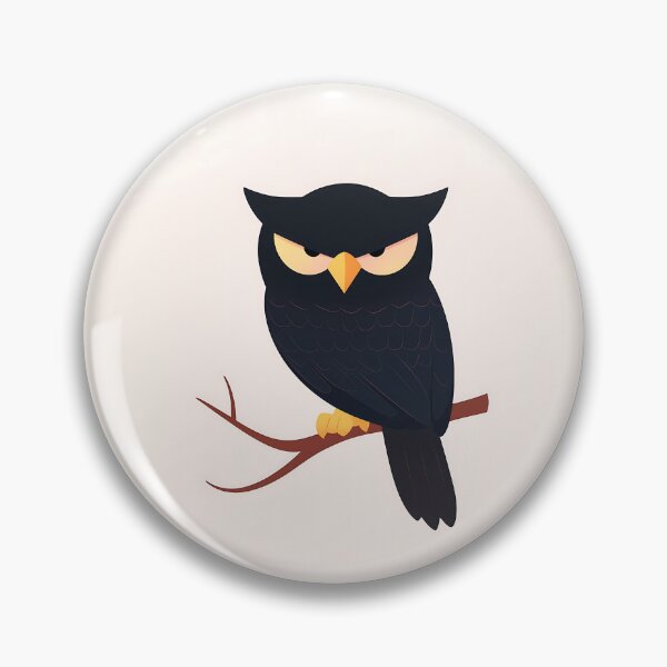 Item preview, Minimalist Owl Sitting on Branch Illustration designed and sold by GoldenTealArts.