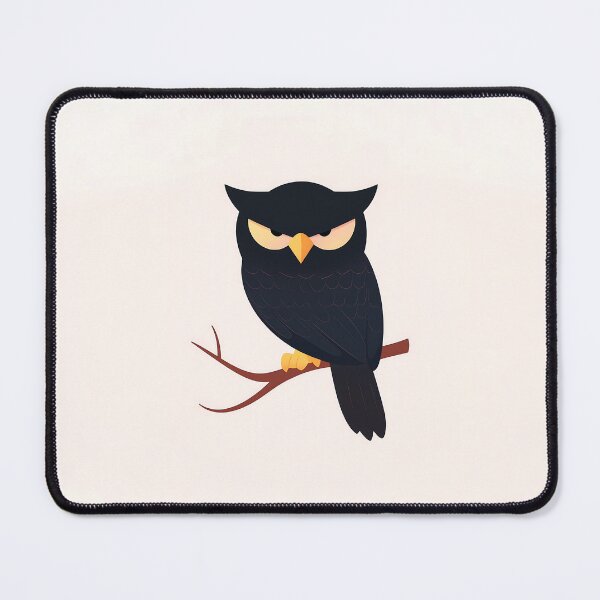 Item preview, Minimalist Owl Sitting on Branch Illustration designed and sold by GoldenTealArts.