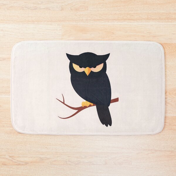 Item preview, Minimalist Owl Sitting on Branch Illustration designed and sold by GoldenTealArts.
