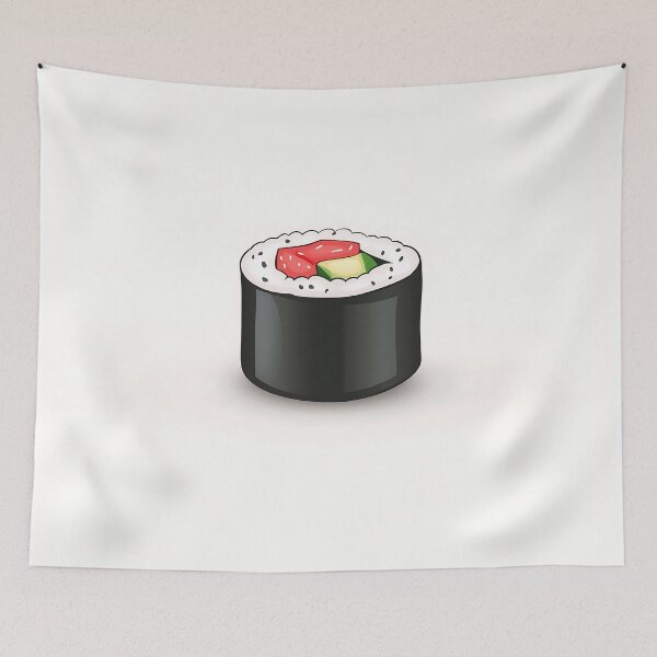 Item preview, Sushi Roll Minimalist Vector Illustration designed and sold by GoldenTealArts.