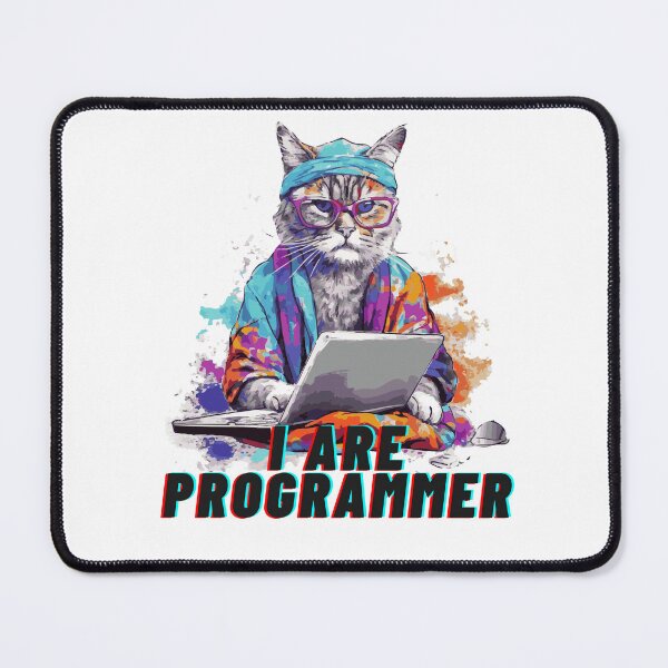 Item preview, cat i are programmer designed and sold by Playful Strokes pom@pom.