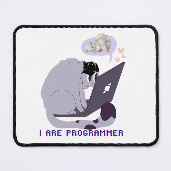 Artikelvorschau, ich bin Programmierer Katze entworfen und verkauft von Playful Strokes pom@pom.