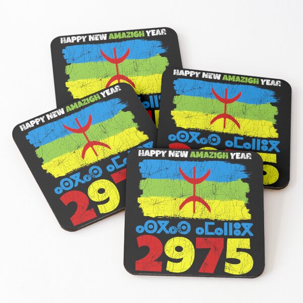 Item preview, Happy New Year Amazigh 2975 Amazigh Flag Happy Yennayer 2025 Berber Tifinagh Alphabet designed and sold by Stick-Artistry.