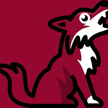 Artwork thumbnail, Howling Red Coyote by JOHNITEES