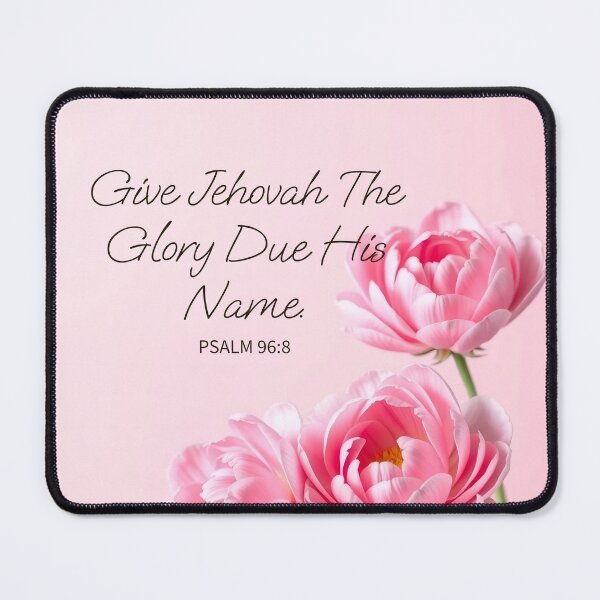 Item preview, Give Jehovah the glory due his name. (2025 Year Text 3 Flowers)  designed and sold by svarupa.