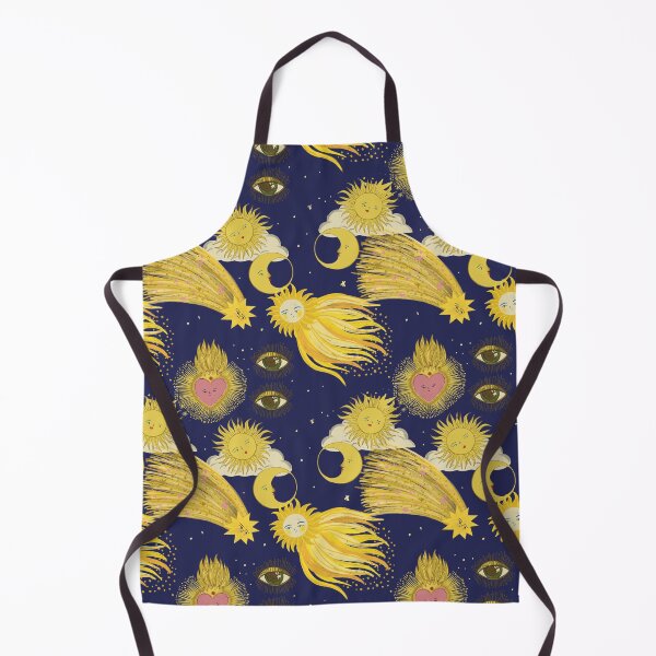 Item preview, 90 retro Celestial Claddagh Hearts and Cosmic Sun, Moon, and Shooting Stars Print – Perseids Meteor Shower  designed and sold by Jemma Jamie Skidmore.