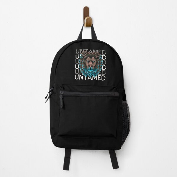Item preview, Untamed | Wild Paths | Wild Animal | Nature | Lion | Grey | Blue | Bold designed and sold by WildPaths.