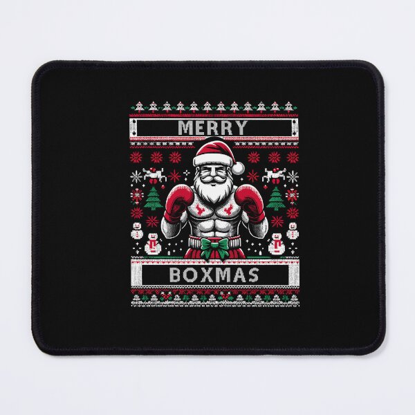 Item preview, Merry Boxmas Christmas Santa Gloves Boxing Ugly Christmas designed and sold by Dressed For Duty.