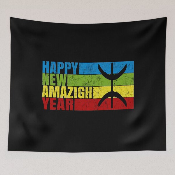 Item preview, Happy New Year Amazigh 2975 Amazigh Flag Happy Yennayer 2025 Berber Tifinagh Alphabet designed and sold by Stick-Artistry.