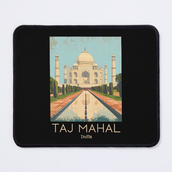 Item preview, A Vintage Travel Poster of Taj Mahal - Agra - India  designed and sold by GoodOldVintage.