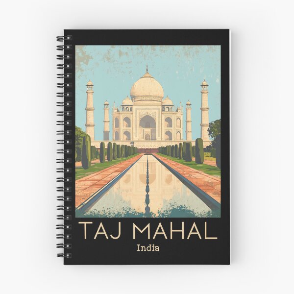 Item preview, A Vintage Travel Poster of Taj Mahal - Agra - India  designed and sold by GoodOldVintage.