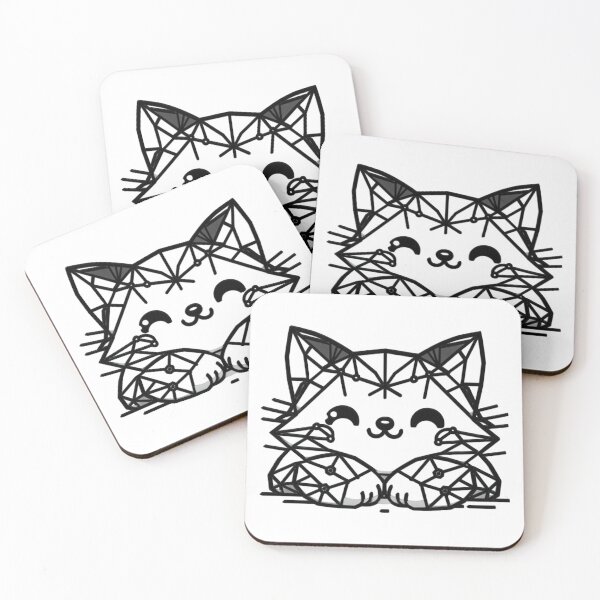 Item preview, Cute Geo Cat,, Cat dad, lonely cat, Cat mom, Cat lover, Animal lover designed and sold by WorlDigitalArts.