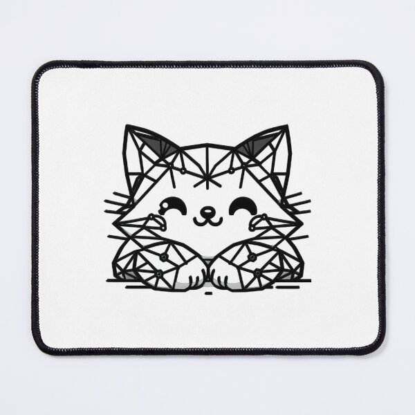Item preview, Cute Geo Cat,, Cat dad, lonely cat, Cat mom, Cat lover, Animal lover designed and sold by WorlDigitalArts.