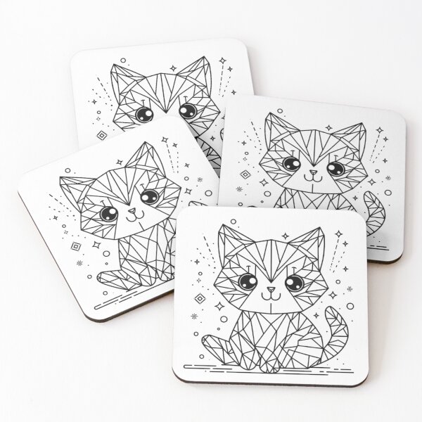 Item preview, Cute Geo Cat, lonely cat, Cat mom, Cat lover, Animal lover, Cat dad designed and sold by WorlDigitalArts.