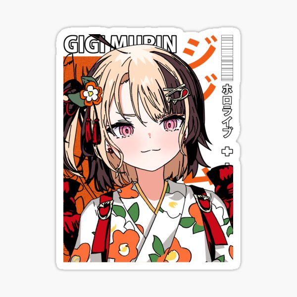 Gigi Murin in Kimono Sticker