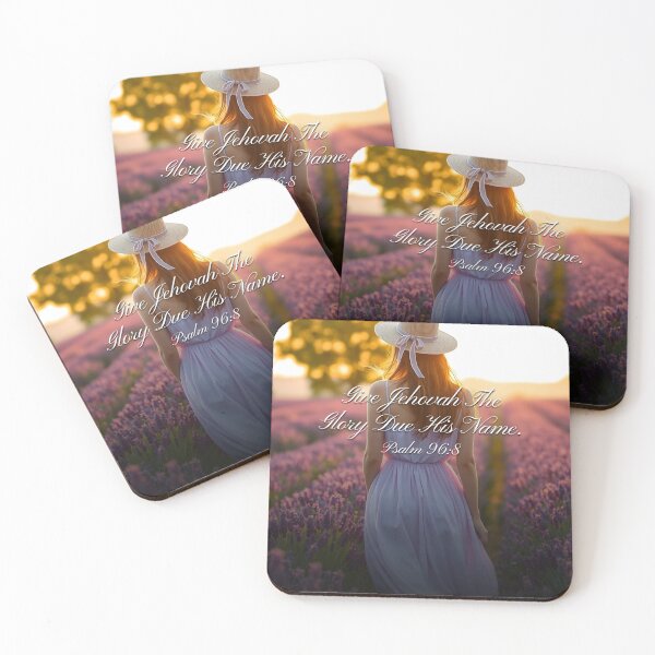 Item preview, Give Jehovah the glory due his name. (2025 Year Text Girl & Lavender )  designed and sold by svarupa.