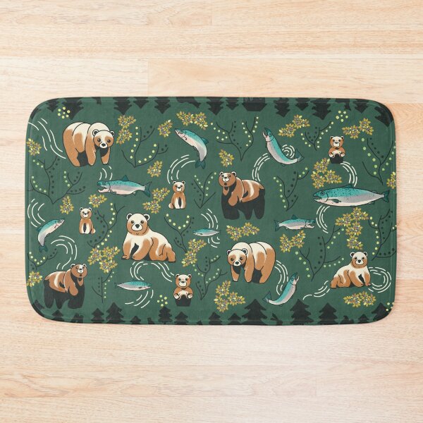 Item preview, Autumn• Salmon with Bear designed and sold by KWxSL.