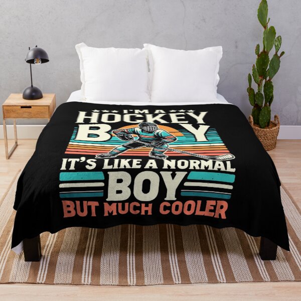 Item preview, I'm A Hockey Boy It's Like A Normal Boy But Much Cooler designed and sold by Dressed For Duty.