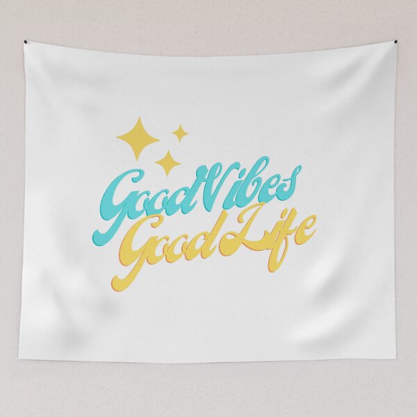 Item preview, Good vibes good life motivational quote for positive people designed and sold by CameltStudio.