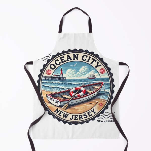 Item preview, Ocean City New Jersey NJ Retro Water Boat and Bridge designed and sold by devonclemon.