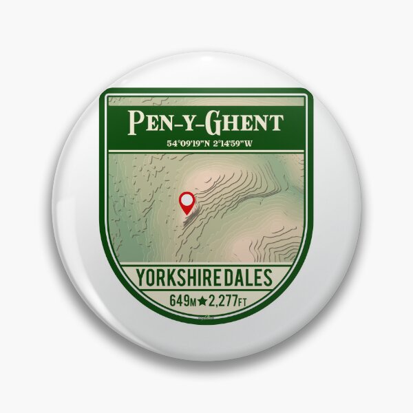 Item preview, Pen-y-Ghent Penyghent Yorkshire Dales Hiking Sticker T-Shirt 01 designed and sold by OuterShellUK.
