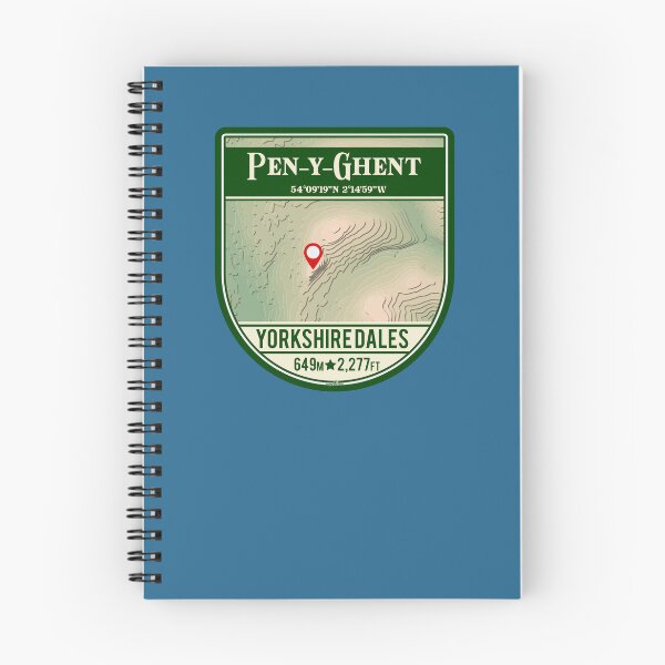 Item preview, Pen-y-Ghent Penyghent Yorkshire Dales Hiking Sticker T-Shirt 01 designed and sold by OuterShellUK.