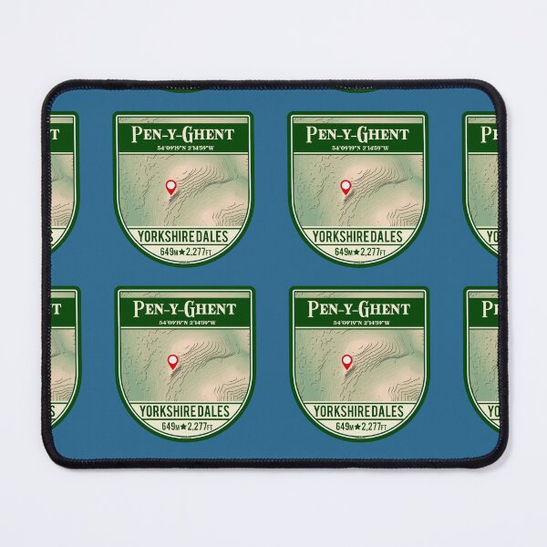 Item preview, Pen-y-Ghent Penyghent Yorkshire Dales Hiking Sticker T-Shirt 01 designed and sold by OuterShellUK.